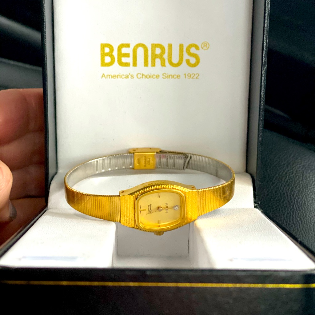 Vintage Benrus Ladies Diamond Quartz Watch